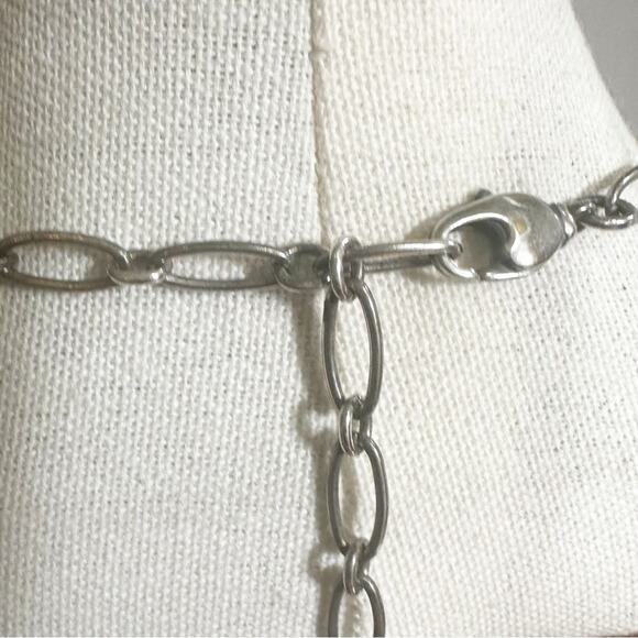 Mariana Necklace Round faceted Stone Statement Classic Elegant Jewelry - Picture 6 of 14